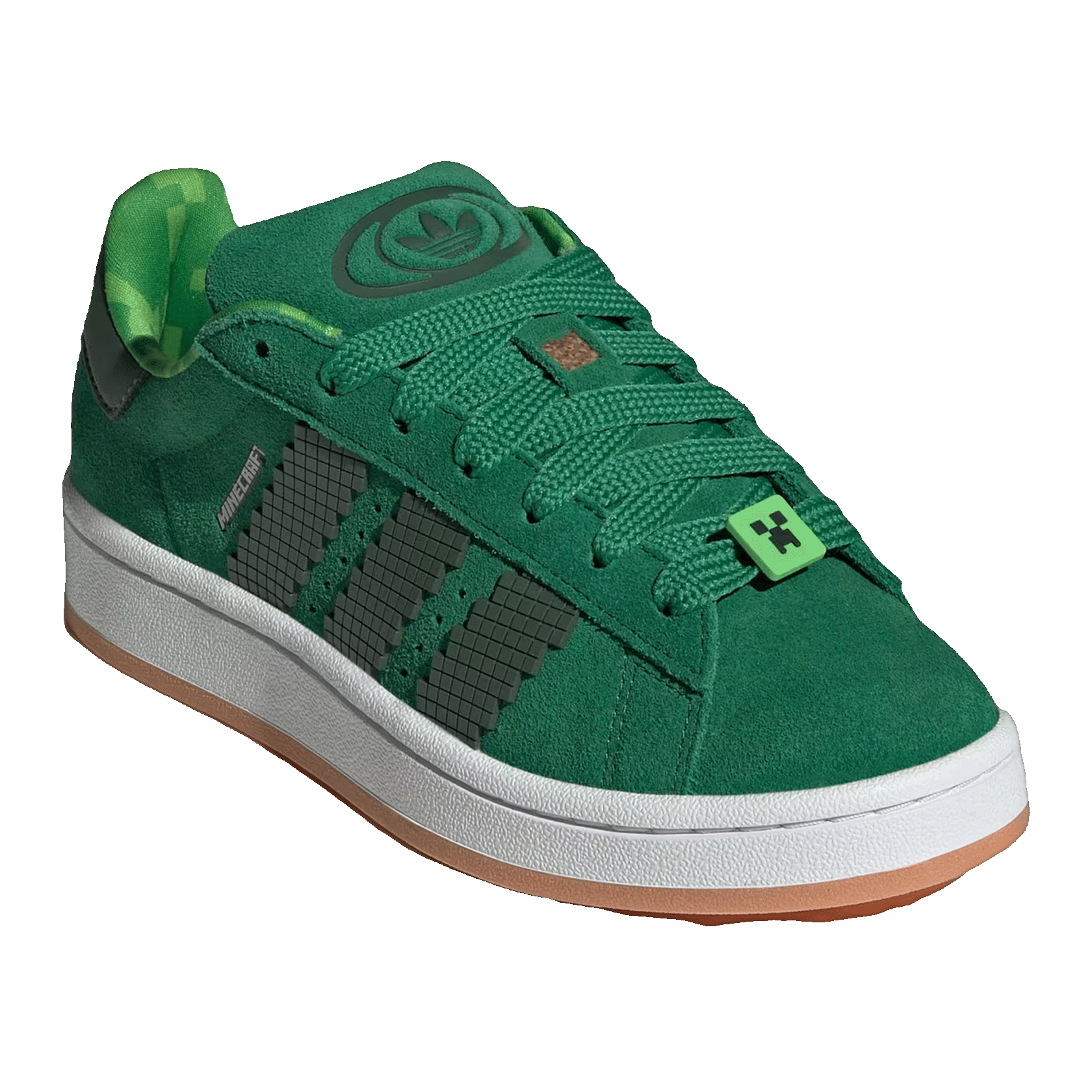 adidas Campus 00s Minecraft Creeper (GS) Side JS3778