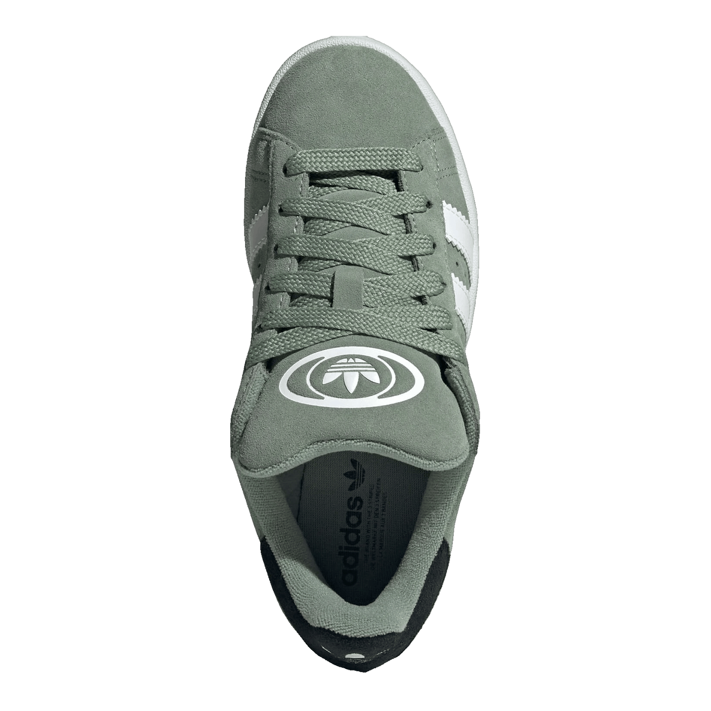 adidas Campus 00s Silver Green Cloud White Gum (GS) Oben JI0283