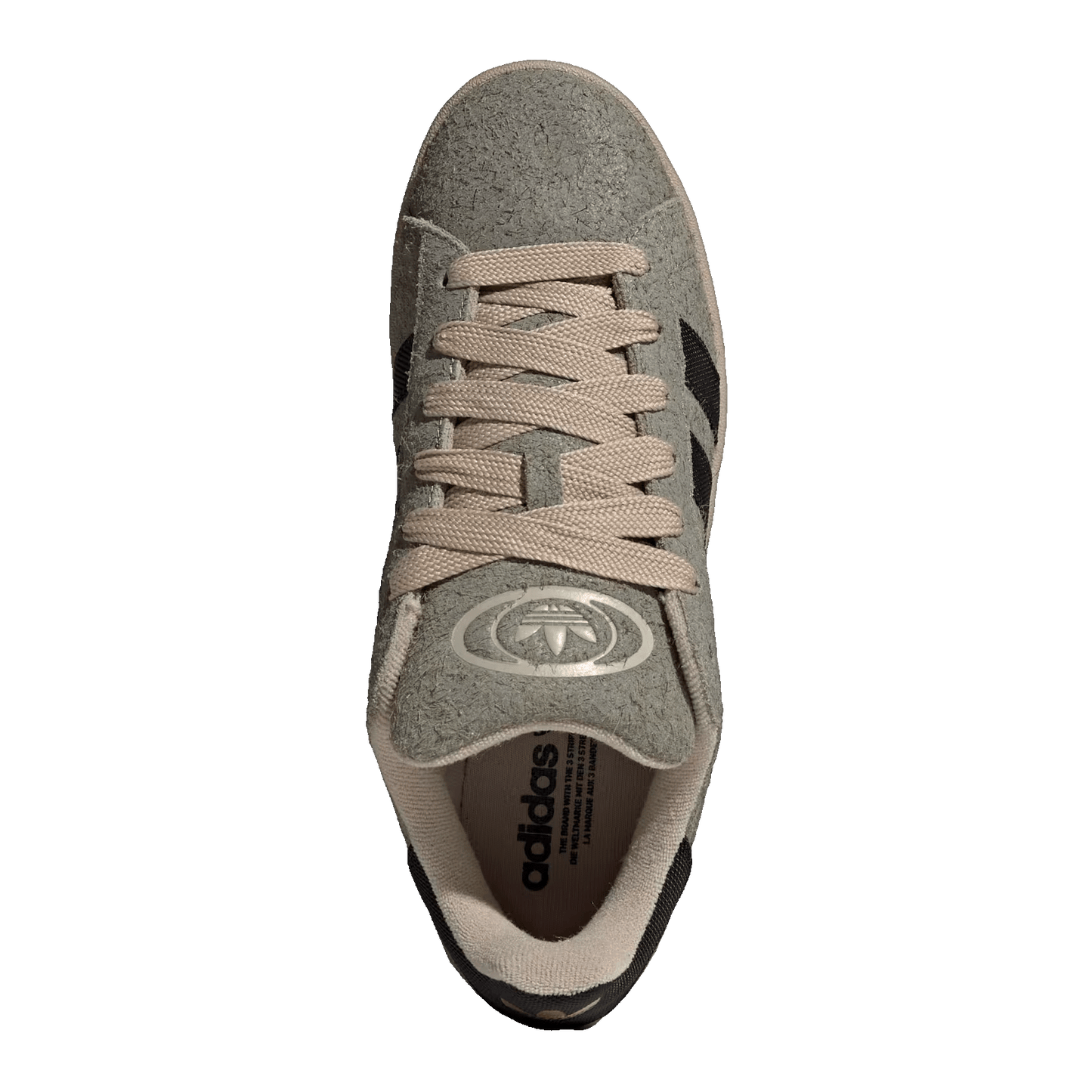 adidas Campus 00s Silver Pebble Black Stone Khaki Oben KI0930