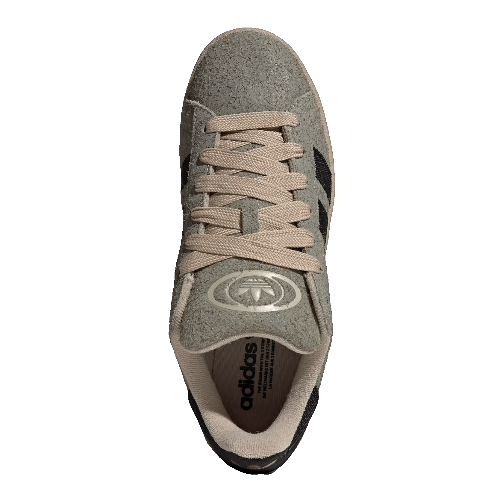 adidas Campus 00s Silver Pebble Black Stone Khaki Oben KI0930