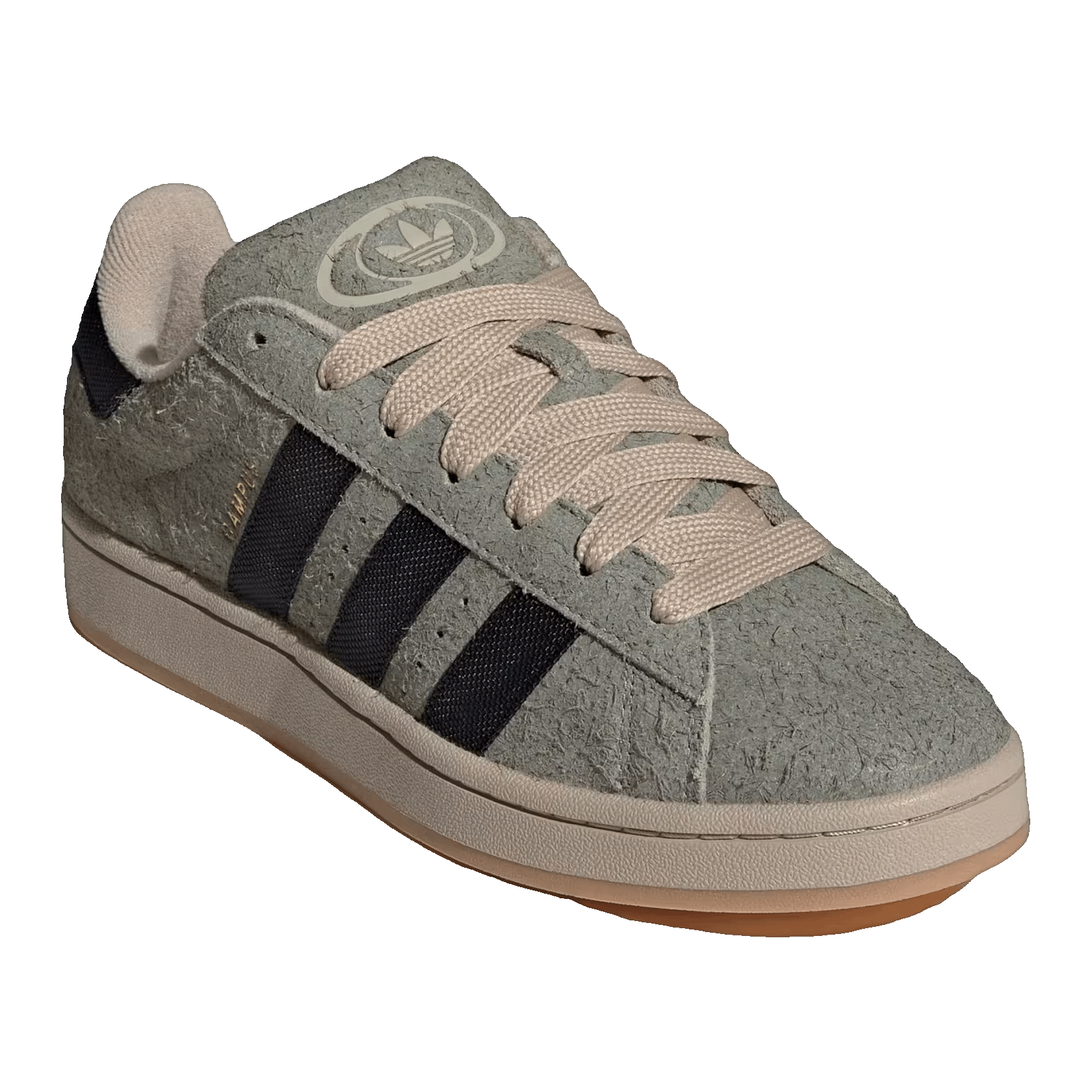adidas Campus 00s Silver Pebble Black Stone Khaki Side KI0930