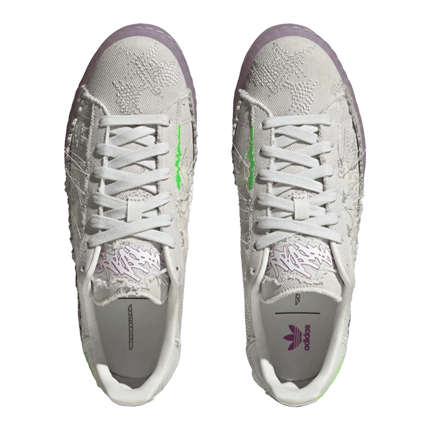 adidas Campus 80s Youth of Paris Crystal White Oben