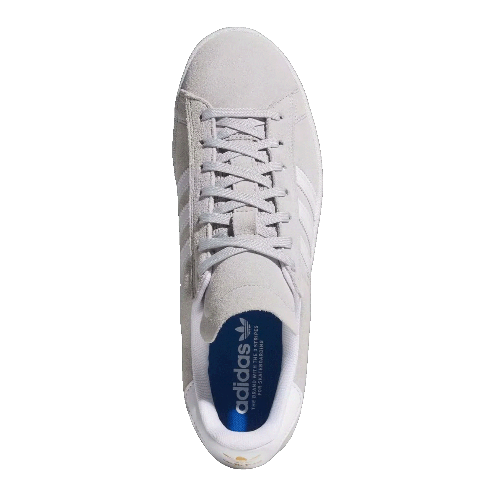 adidas Campus ADV Camp Grey Two Cloud White Gold Metallic Oben JP8541
