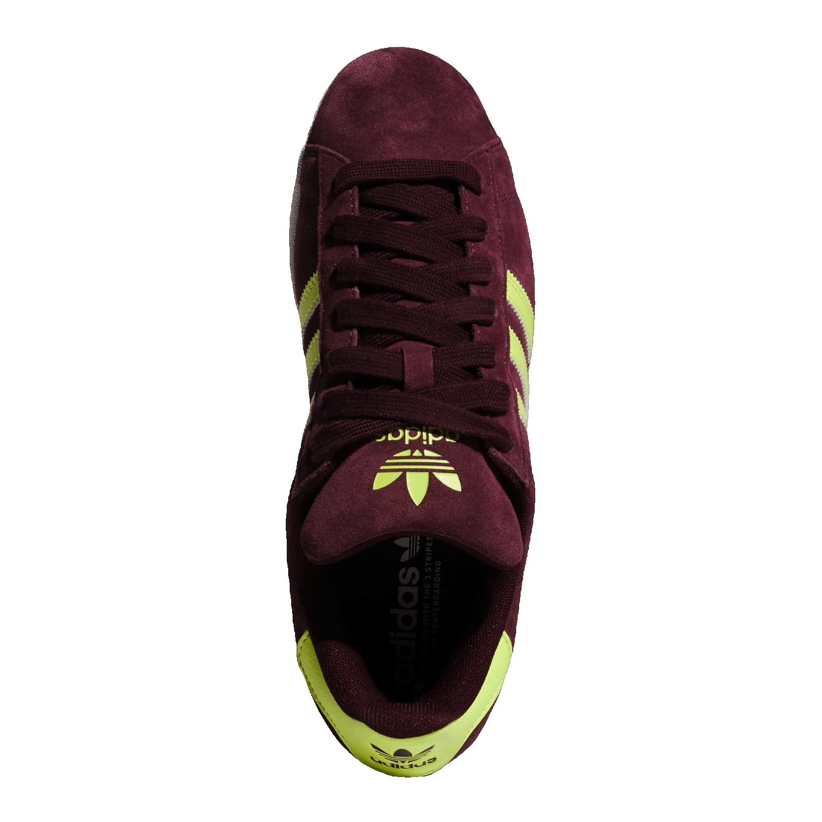 adidas Campus ADV Maroon Semi Solar Yellow Oben JQ2099