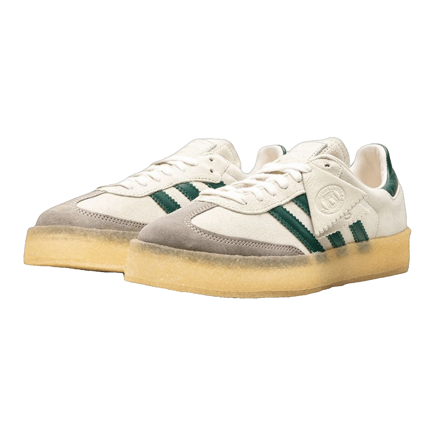 adidas Clarks 8th Street Samba by Ronnie Fieg Chalk White Green Side ID7297