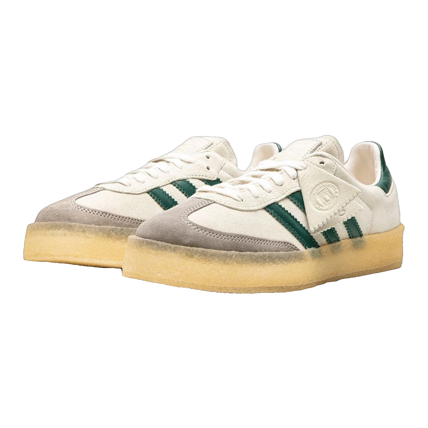 adidas Clarks 8th Street Samba by Ronnie Fieg Chalk White Green Side ID7297