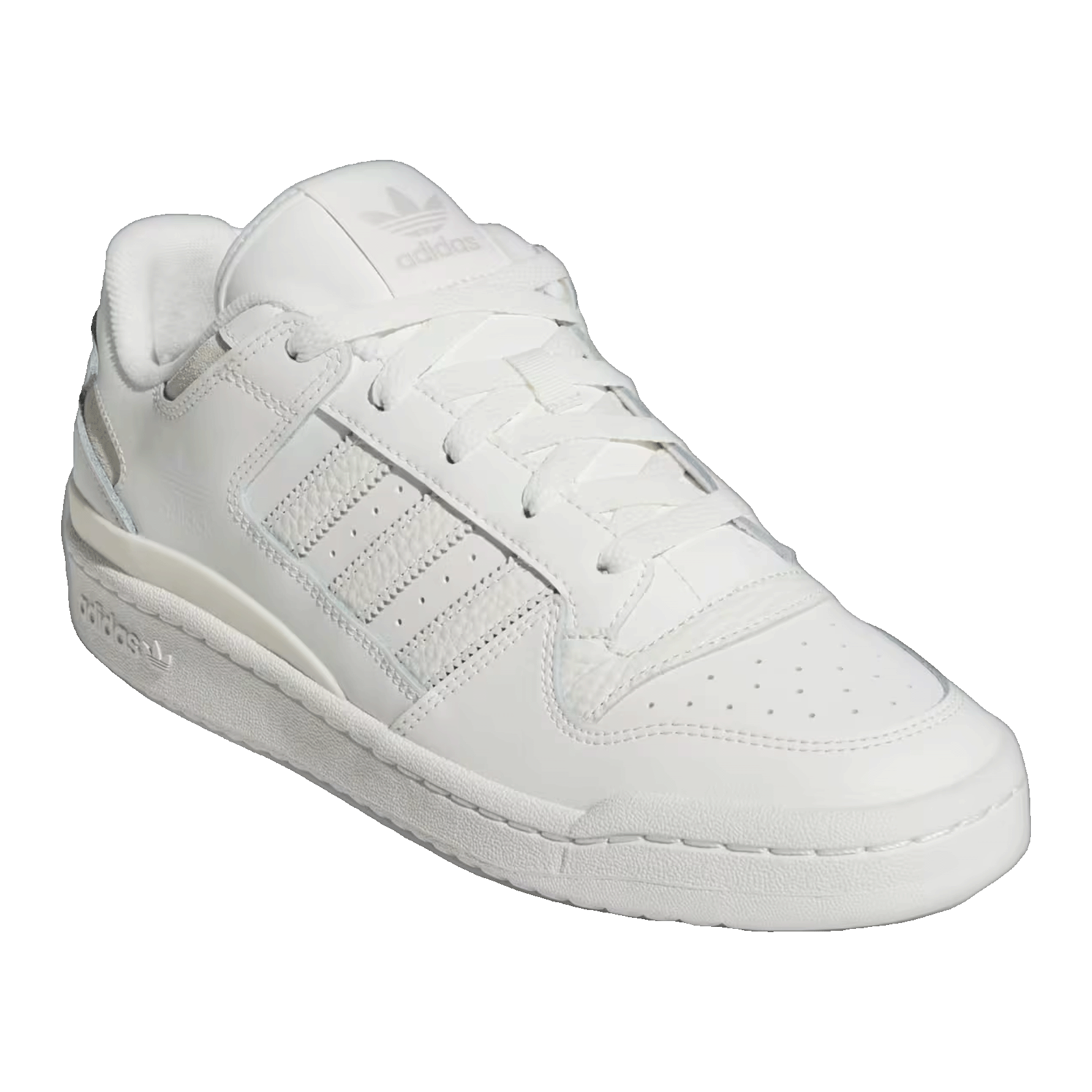 adidas Forum Low CL Core White Cloud White Grey Side IH7828