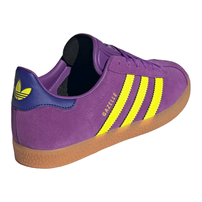 adidas Gazelle Active Purple Solar Yellow Collegiate Purple (GS) Back