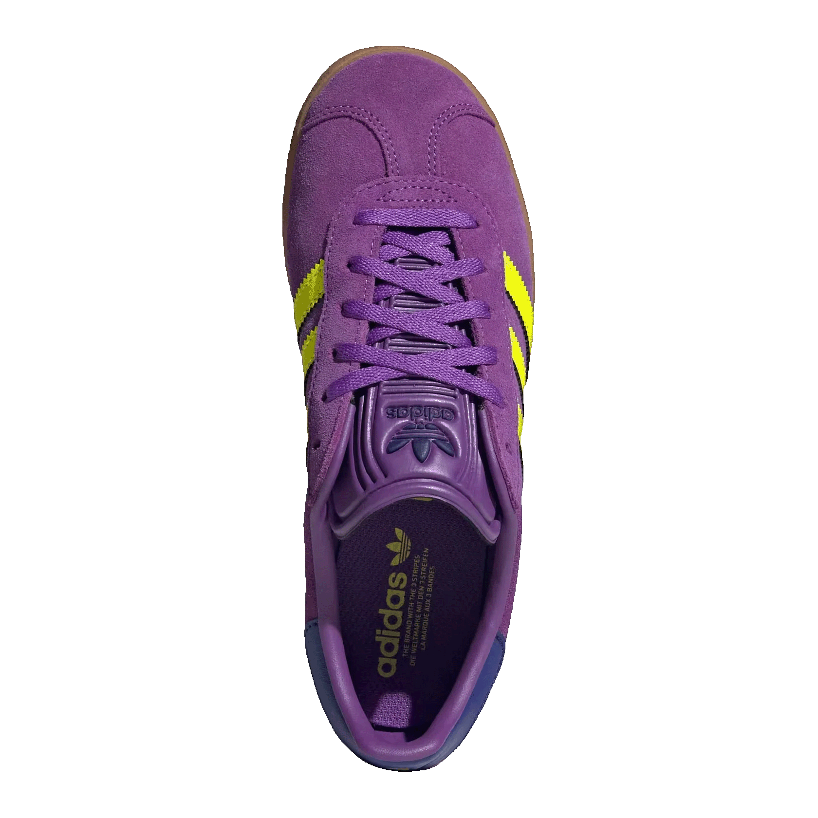 adidas Gazelle Active Purple Solar Yellow Collegiate Purple (GS) Oben