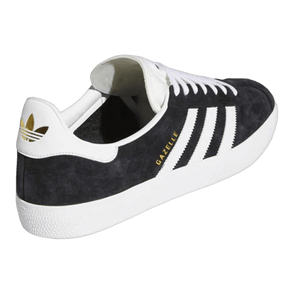adidas Gazelle ADV Black White Gold Back FX6563
