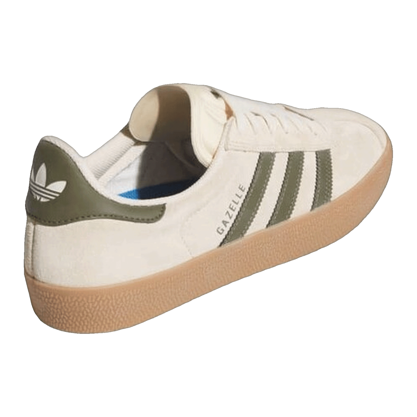 adidas Gazelle ADV Ecru Tint Focus Olive Back IH3351
