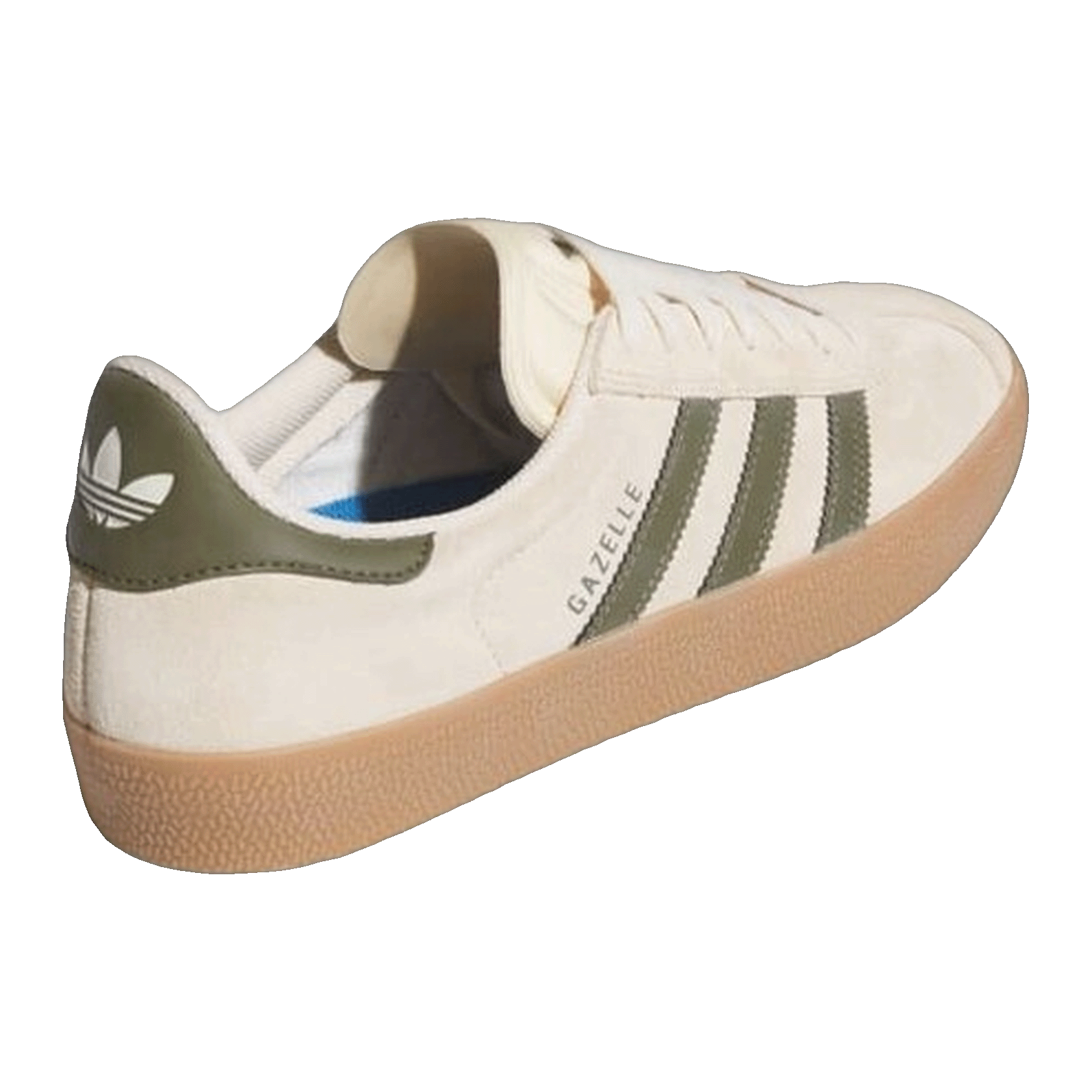 adidas Gazelle ADV Ecru Tint Focus Olive Back IH3351