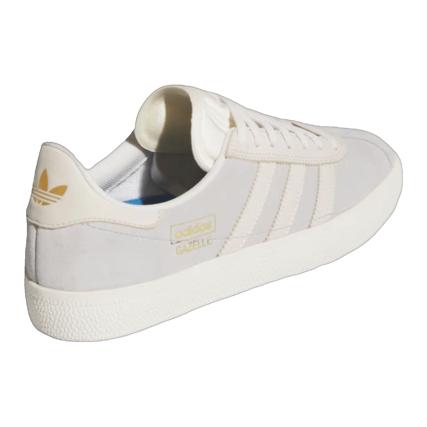 adidas Gazelle ADV Grey Two Chalk White Gold Metallic Back JQ3723