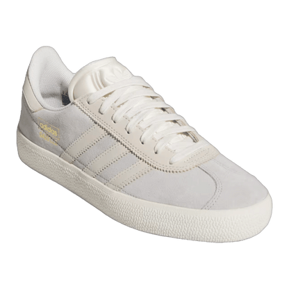 adidas Gazelle ADV Grey Two Chalk White Gold Metallic Side JQ3723