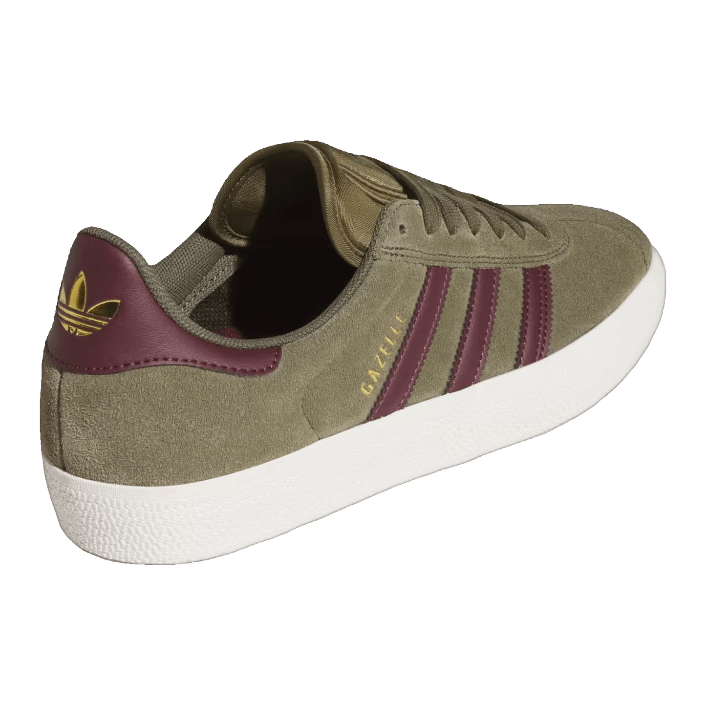 adidas Gazelle ADV Olive Strata Maroon Back KI3205