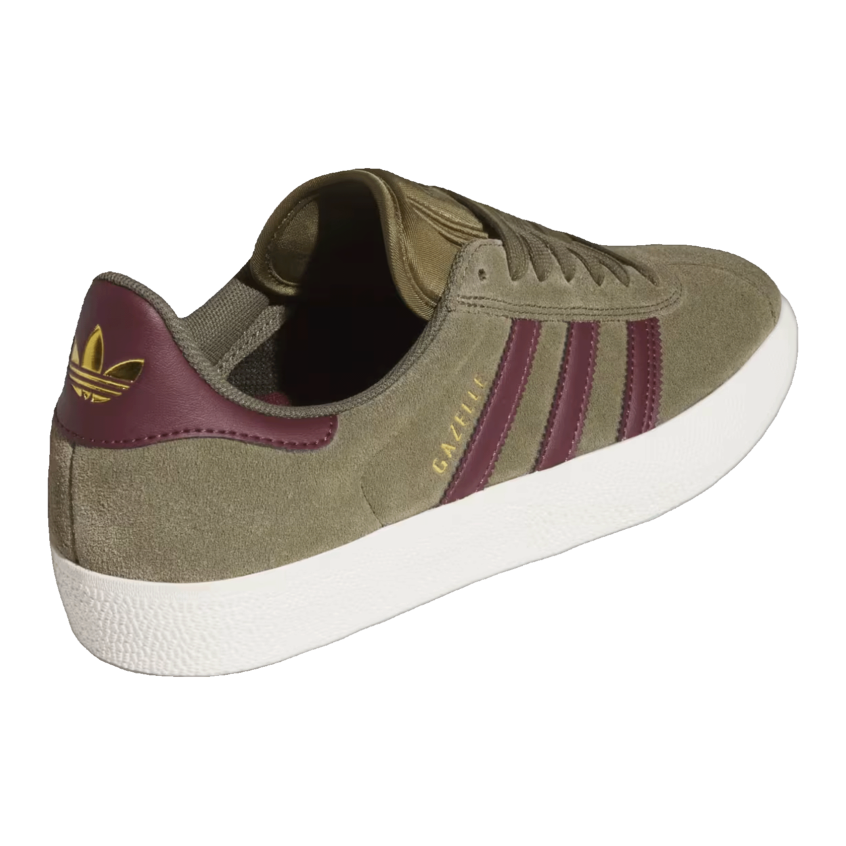 adidas Gazelle ADV Olive Strata Maroon Back KI3205