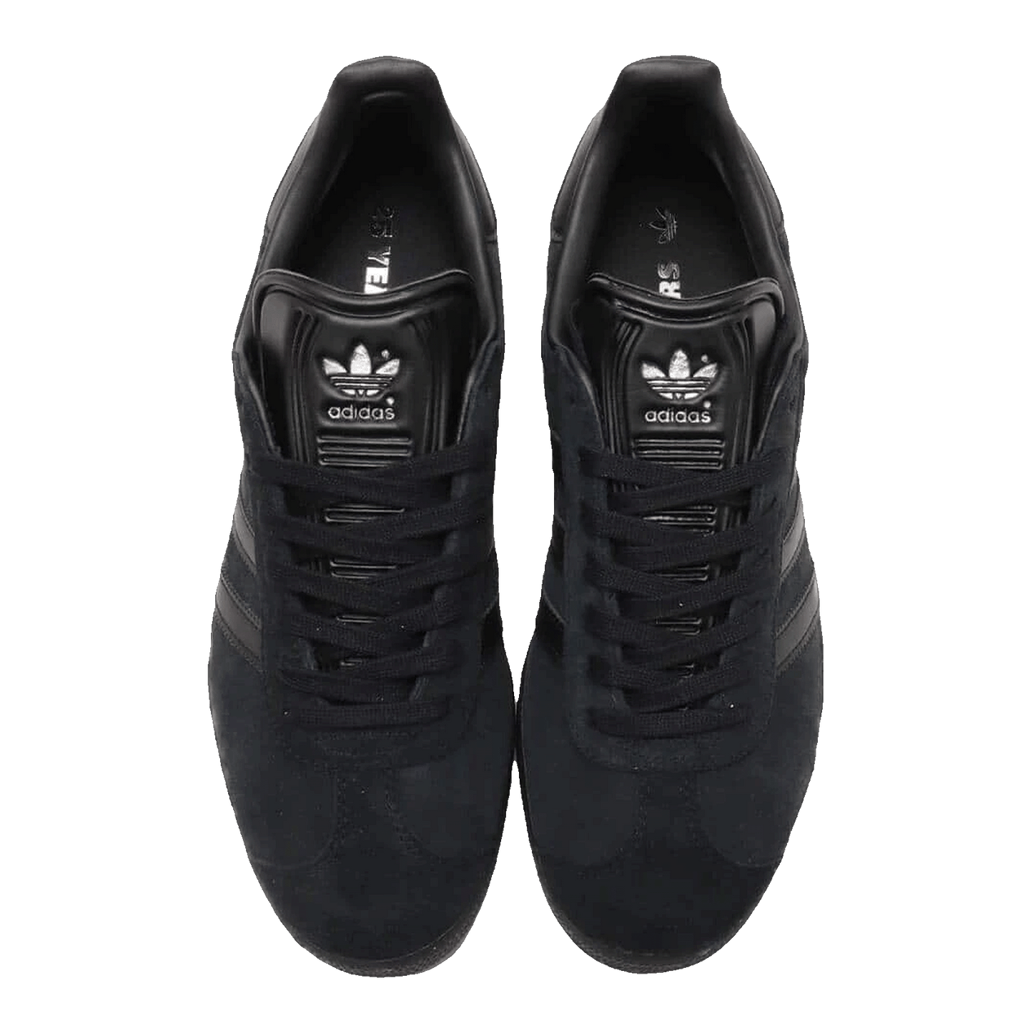 adidas Gazelle All Black Silver Metallic Oben