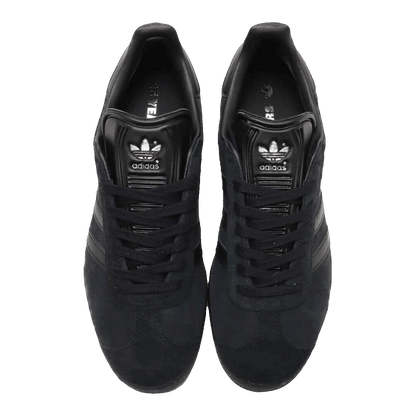 adidas Gazelle All Black Silver Metallic Oben