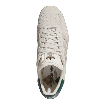 adidas Gazelle Aluminium Wonder Beige Collegiate Green Oben IF7155