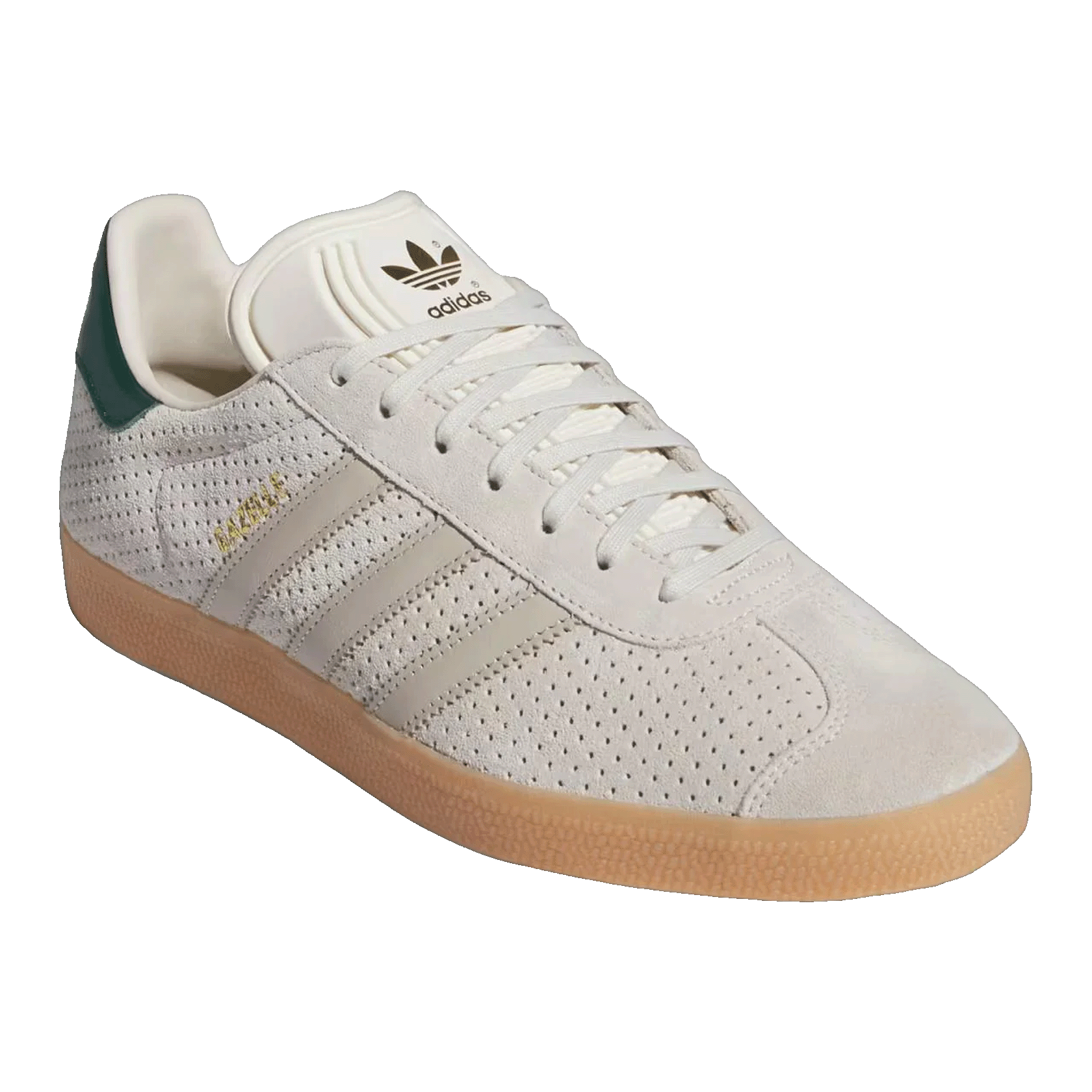 adidas Gazelle Aluminium Wonder Beige Collegiate Green Side IF7155
