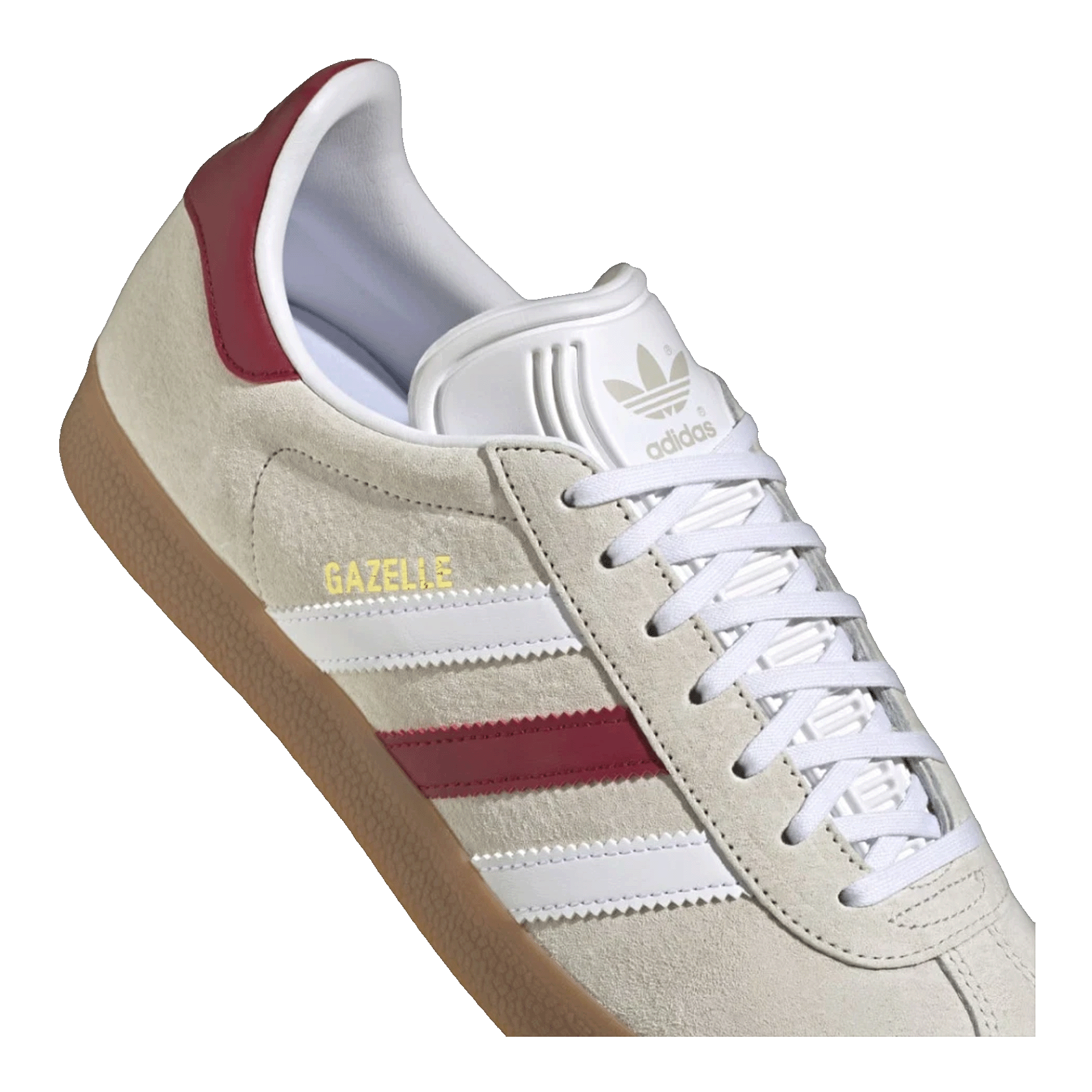 adidas Gazelle Aluminum Collegiate Burgundy Tongue IG0672