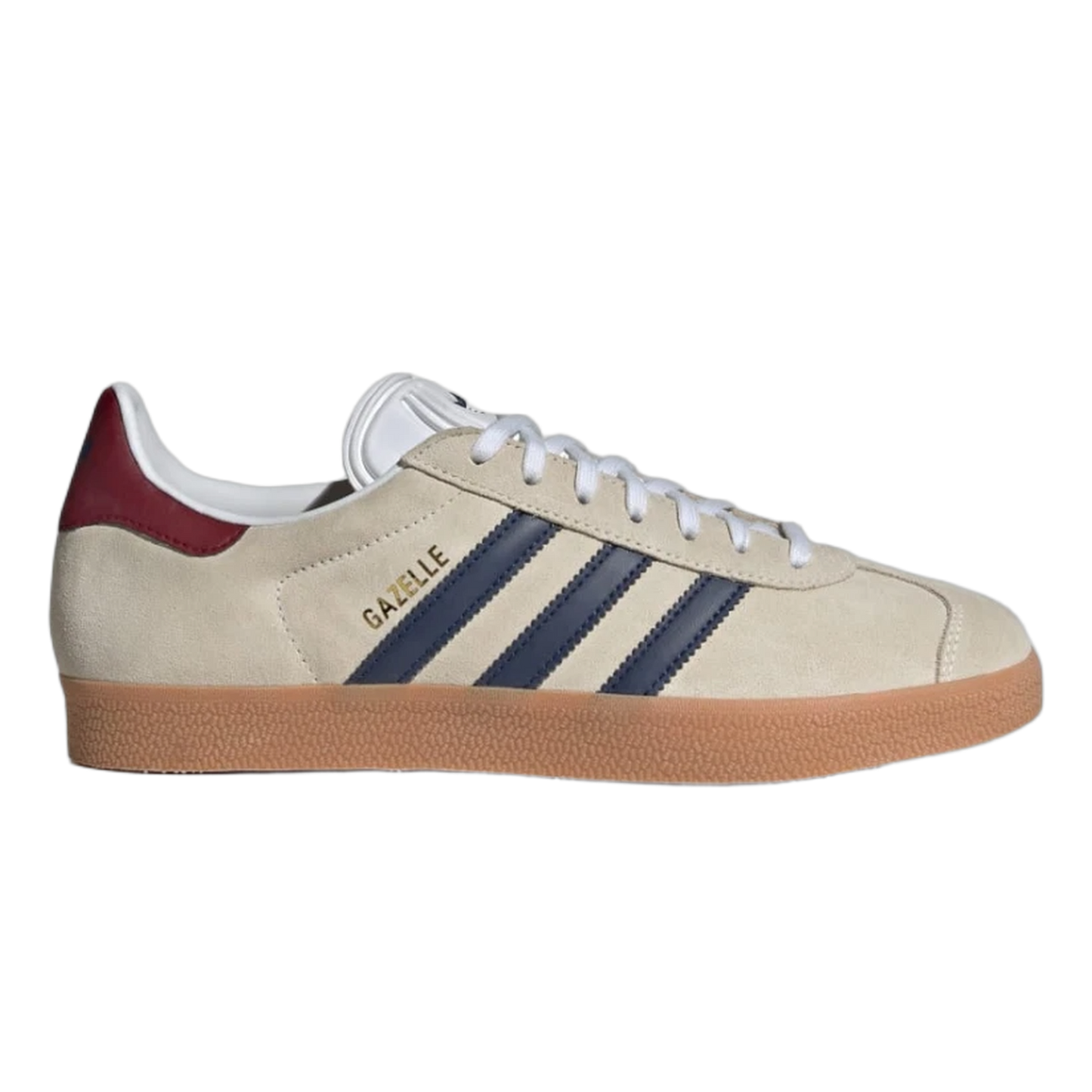 adidas Gazelle Beige Dark Blue Collegiate Burgundy IE0546