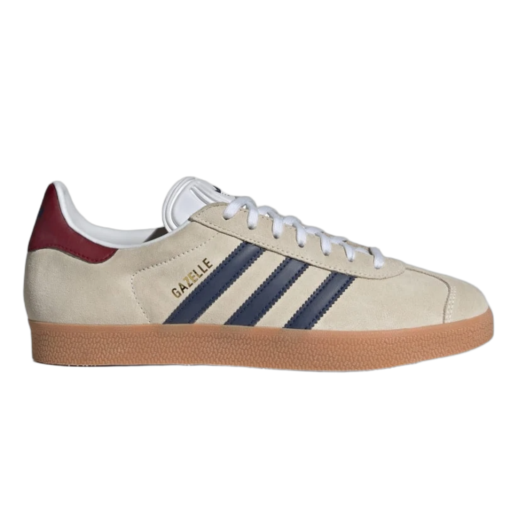 adidas Gazelle Beige Dark Blue Collegiate Burgundy IE0546