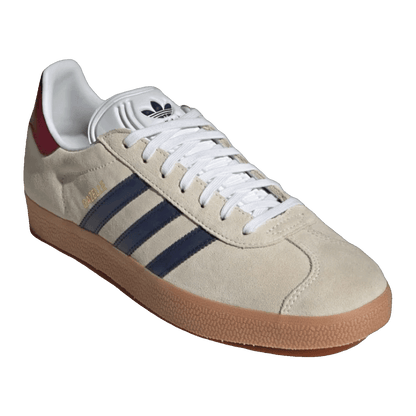 adidas Gazelle Beige Dark Blue Collegiate Burgundy Side IE0546