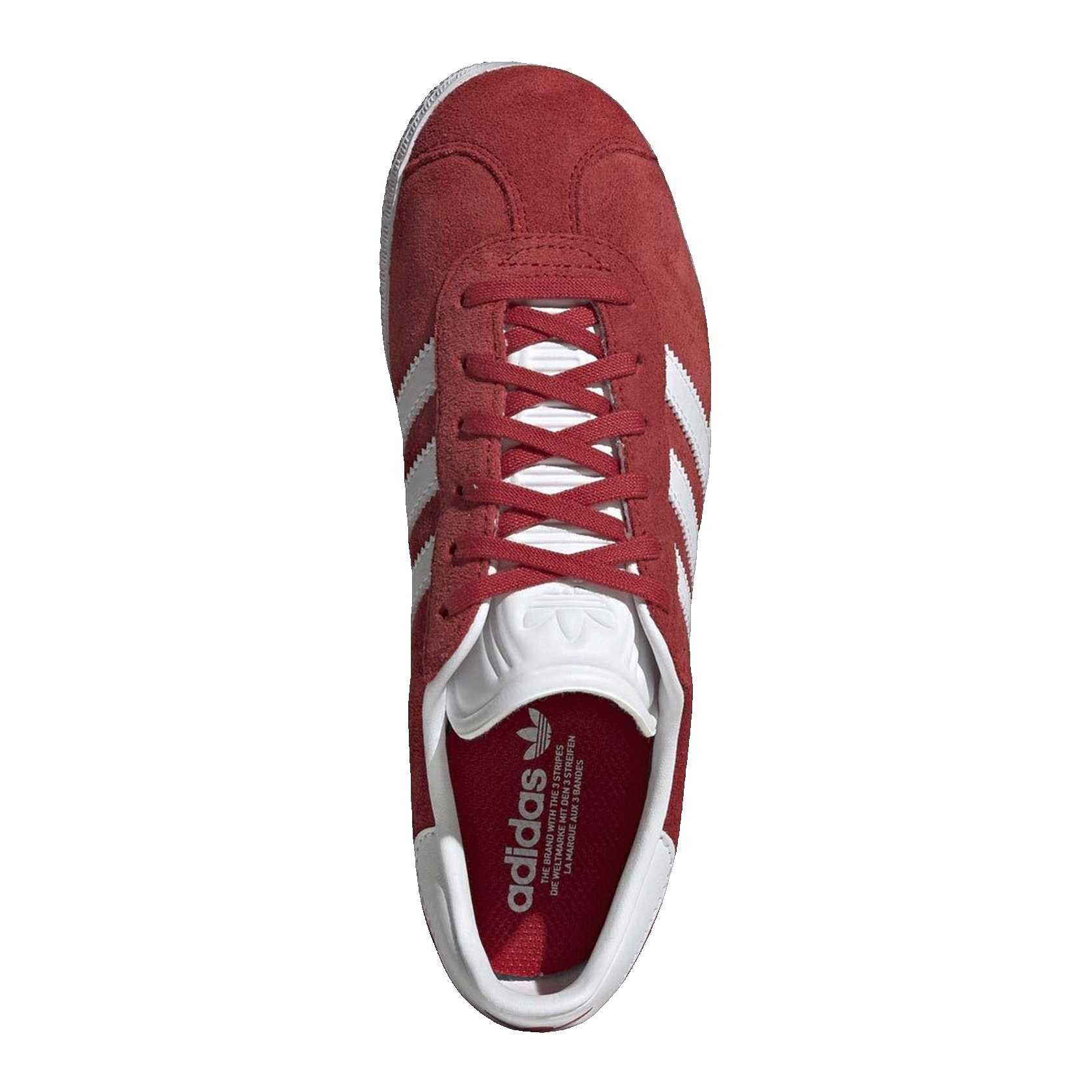 adidas Gazelle Better Scarlet Cloud White Gold Metallic (GS) Oben IF9804