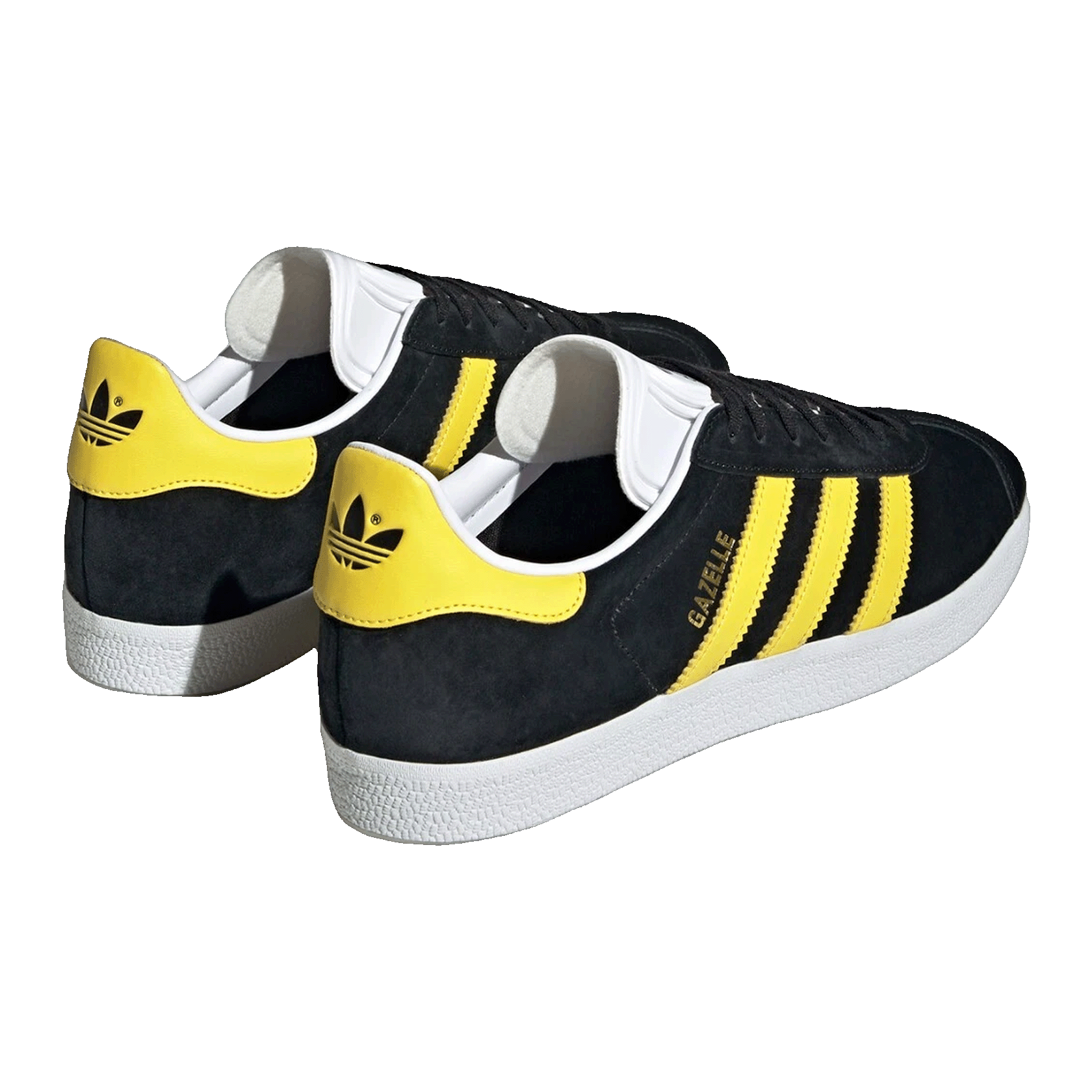 adidas Gazelle Black Impact Yellow Back IG0669