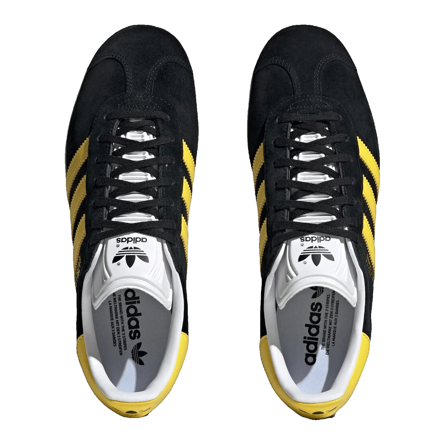 adidas Gazelle Black Impact Yellow Oben