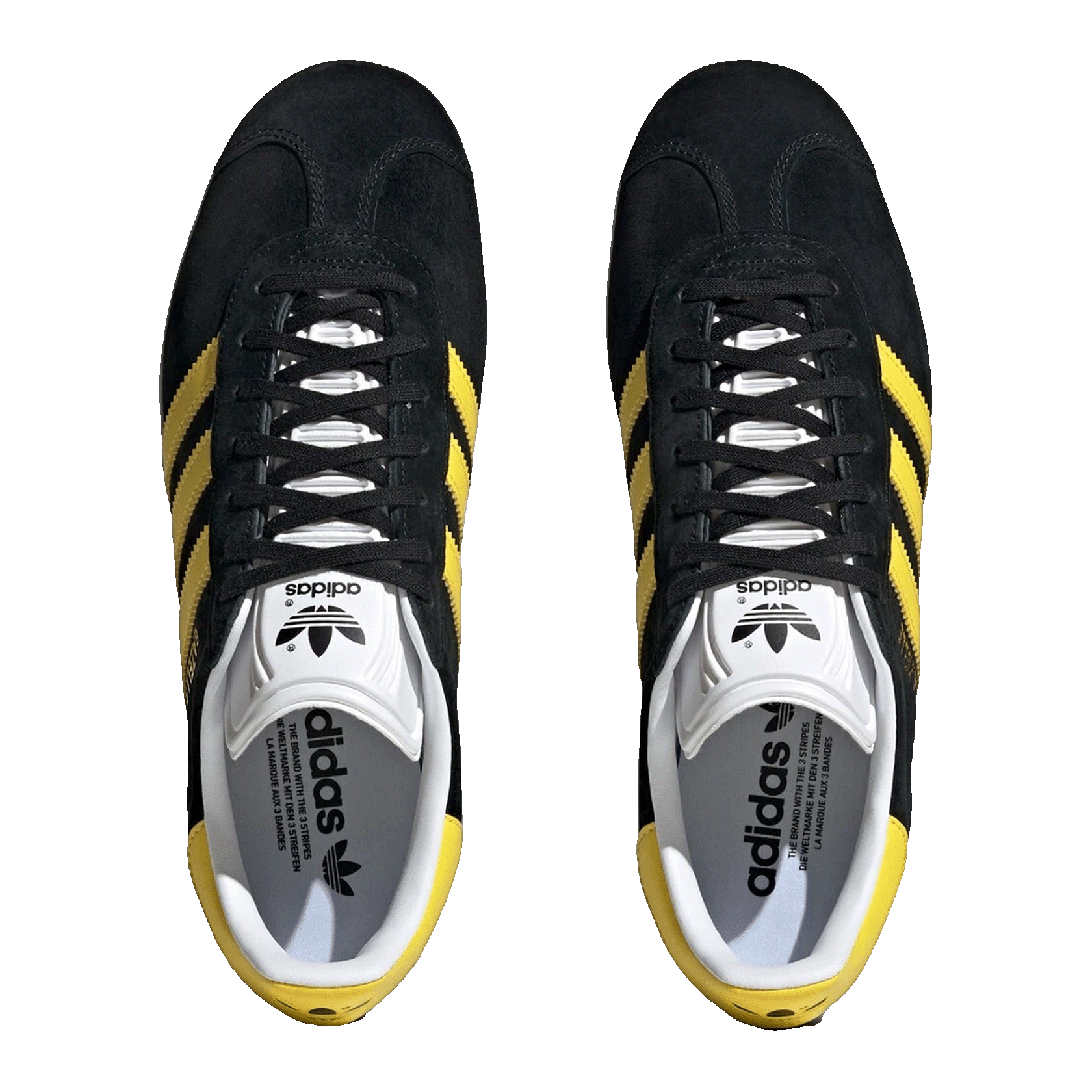 adidas Gazelle Black Impact Yellow Oben