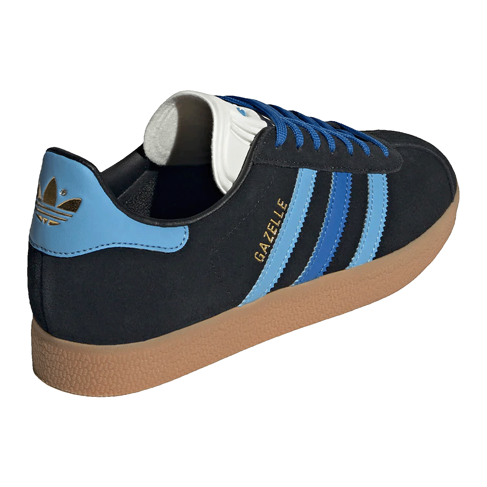 adidas Gazelle Black Light Blue (W) Back IE9124