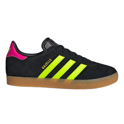 adidas Gazelle Black Signal Green Shock Pink (GS) JQ5994