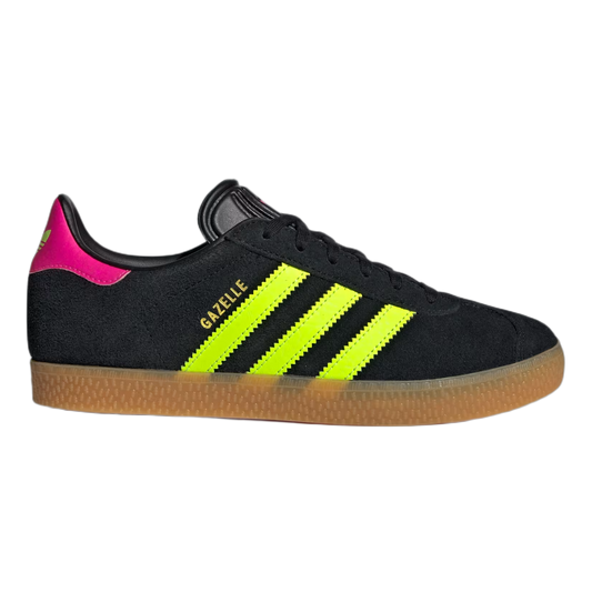 adidas Gazelle Black Signal Green Shock Pink (GS) JQ5994