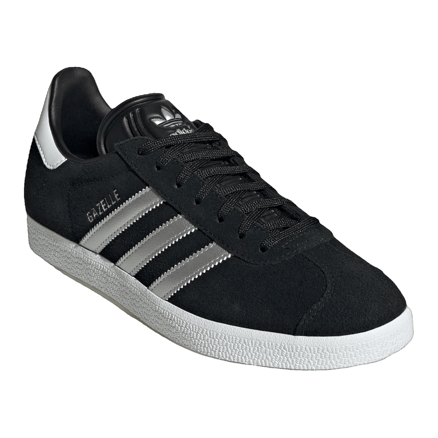 adidas Gazelle Black Silver Metallic (W) Side ID7007