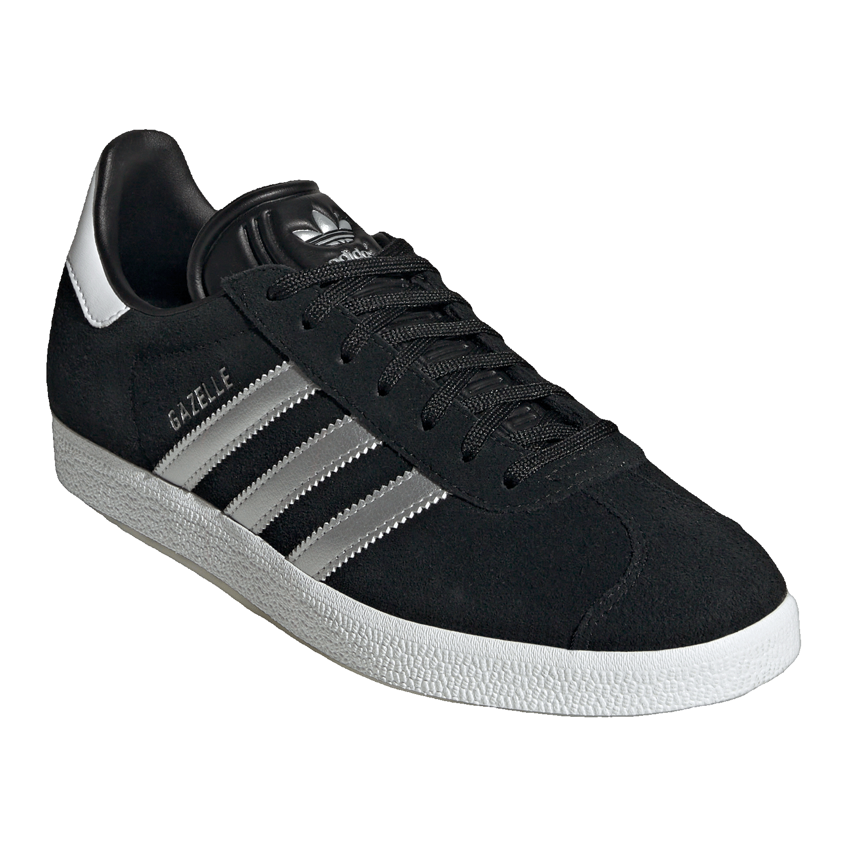 adidas Gazelle Black Silver Metallic (W) Side ID7007