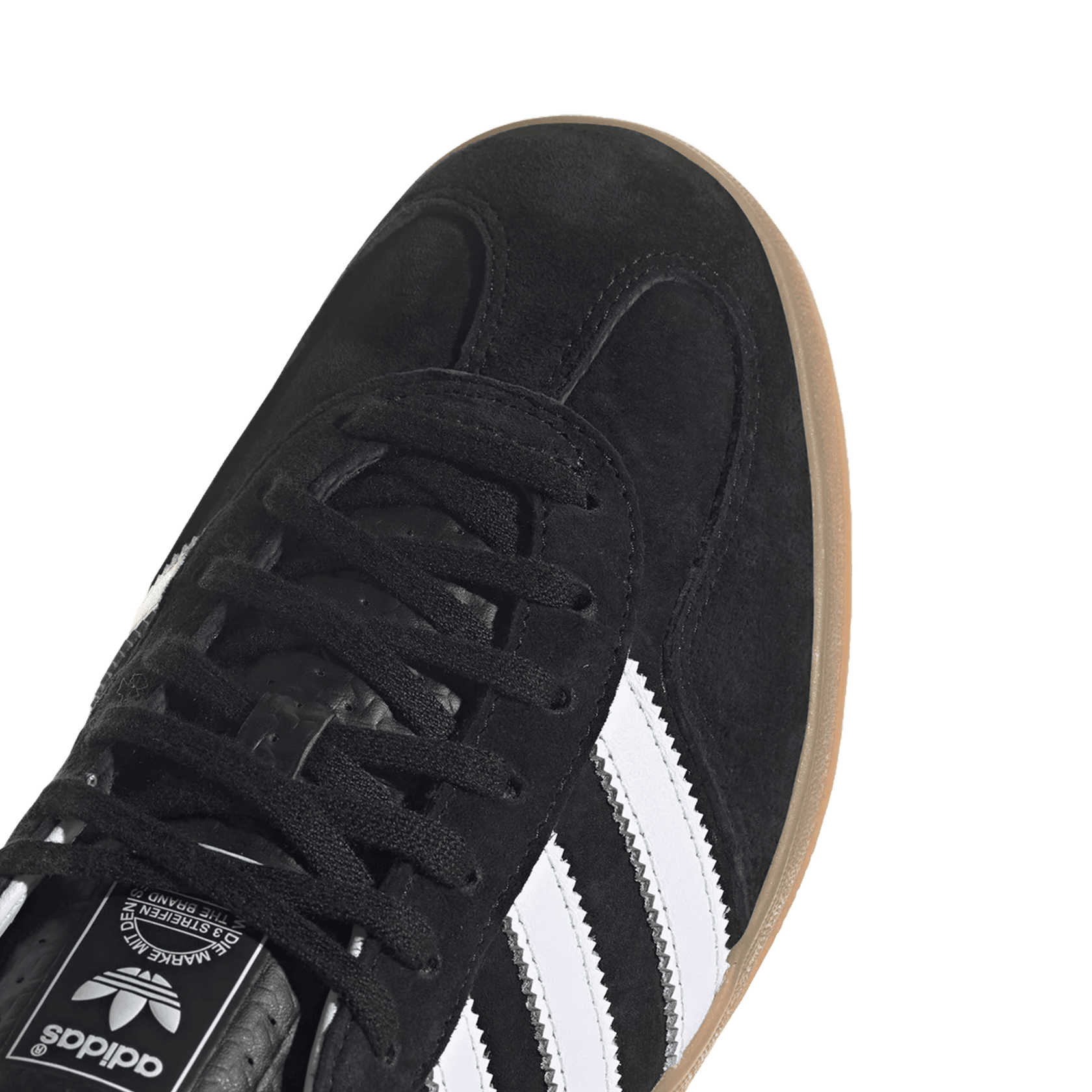 Adidas Gazelle Black White Gum Nah