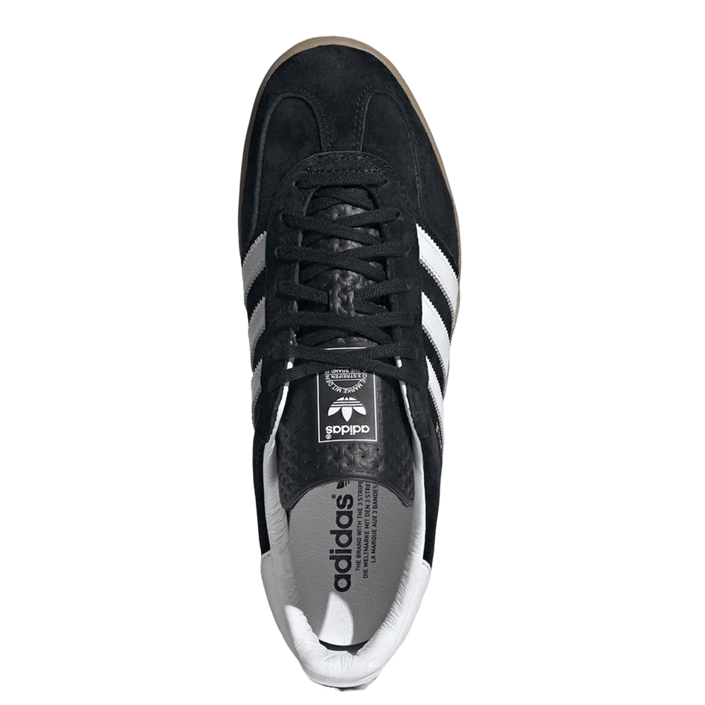 Adidas Gazelle Black White Gum Oben