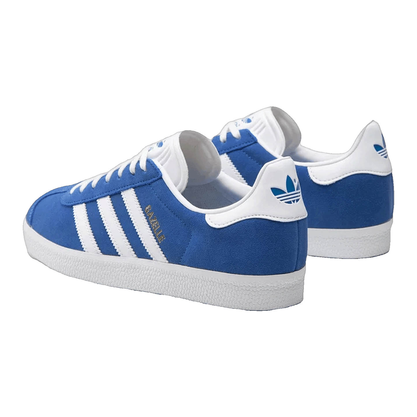 adidas Gazelle Blue Cloud White Gold Metallic Back GX2207