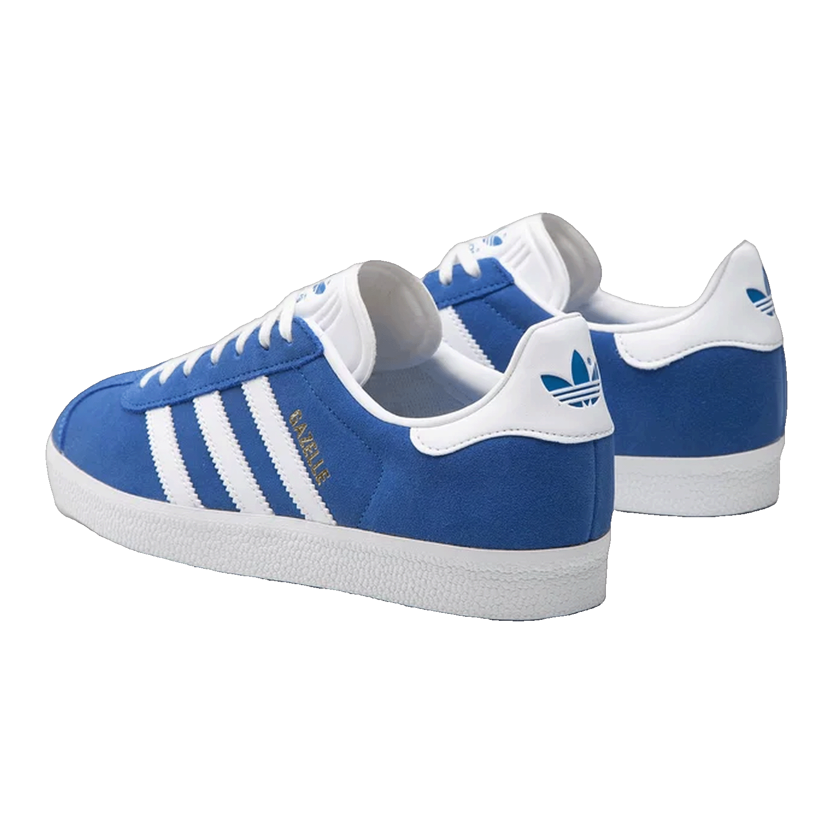 adidas Gazelle Blue Cloud White Gold Metallic Back GX2207