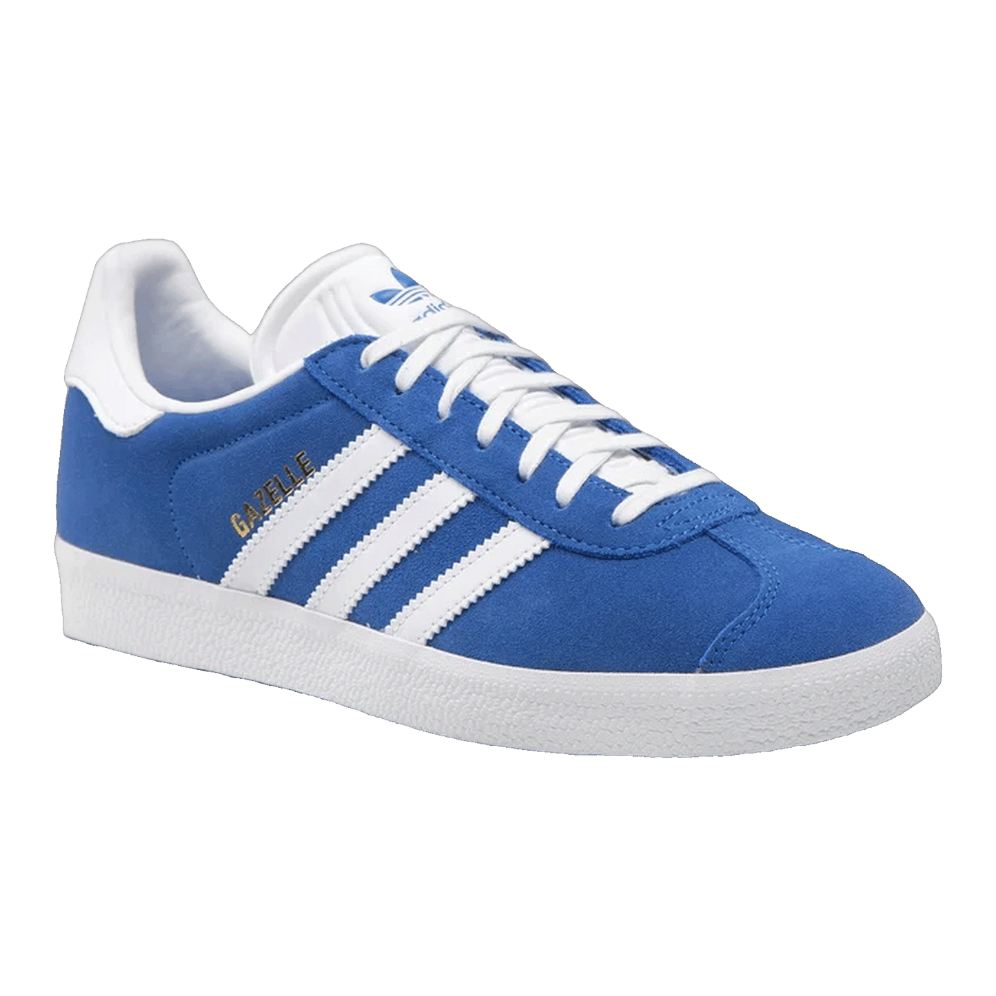 adidas Gazelle Blue Cloud White Gold Metallic Side GX2207