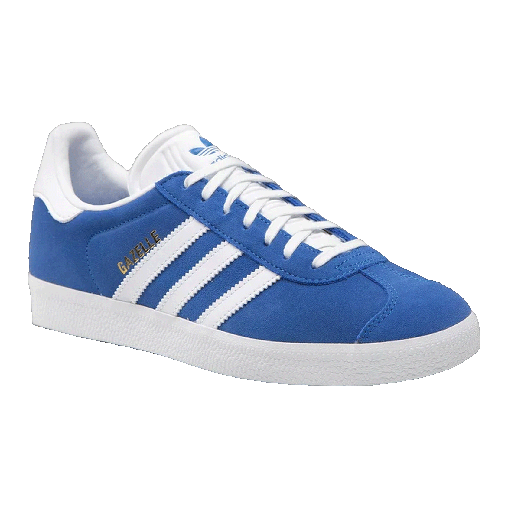 adidas Gazelle Blue Cloud White Gold Metallic Side GX2207