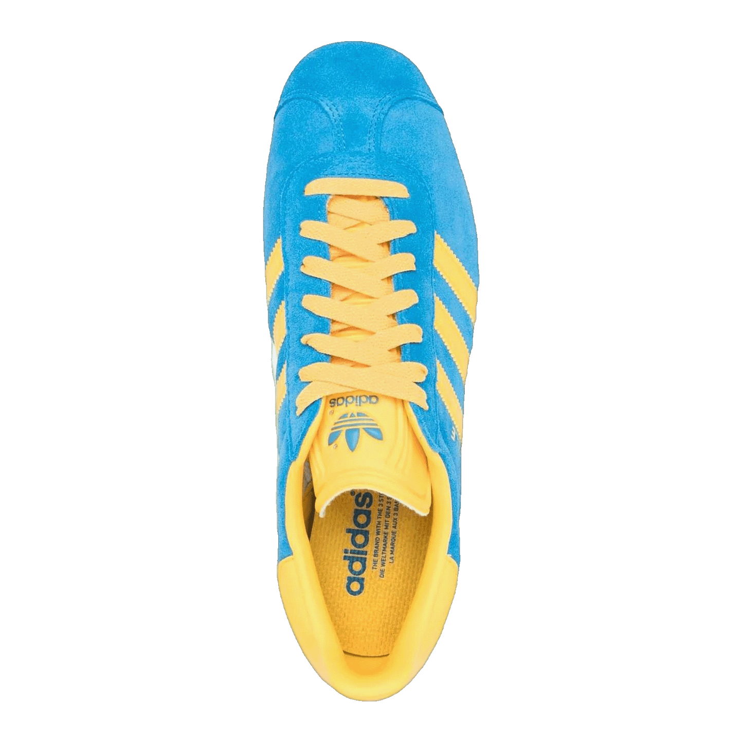 adidas Gazelle Blue Yellow Oben