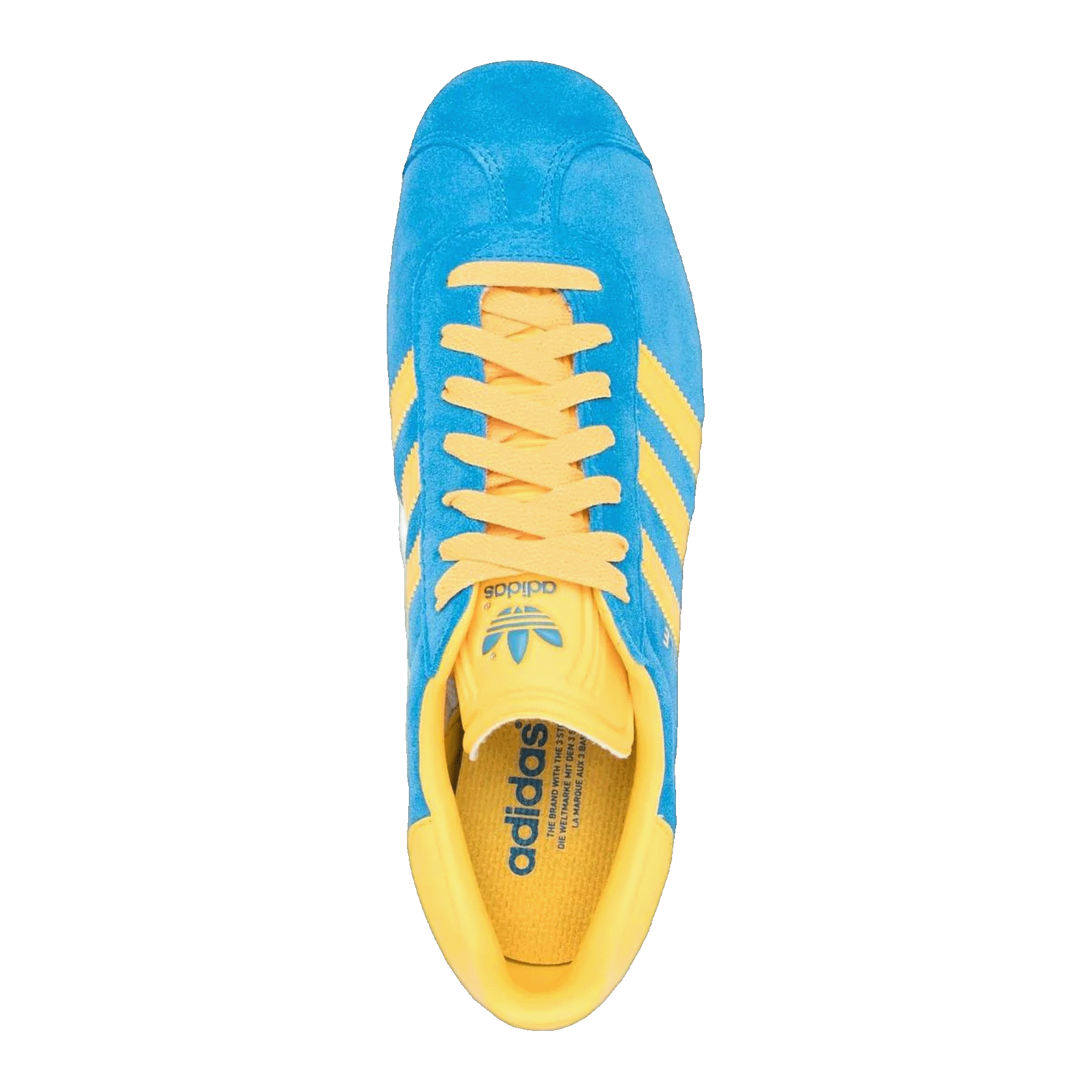 adidas Gazelle Blue Yellow Oben