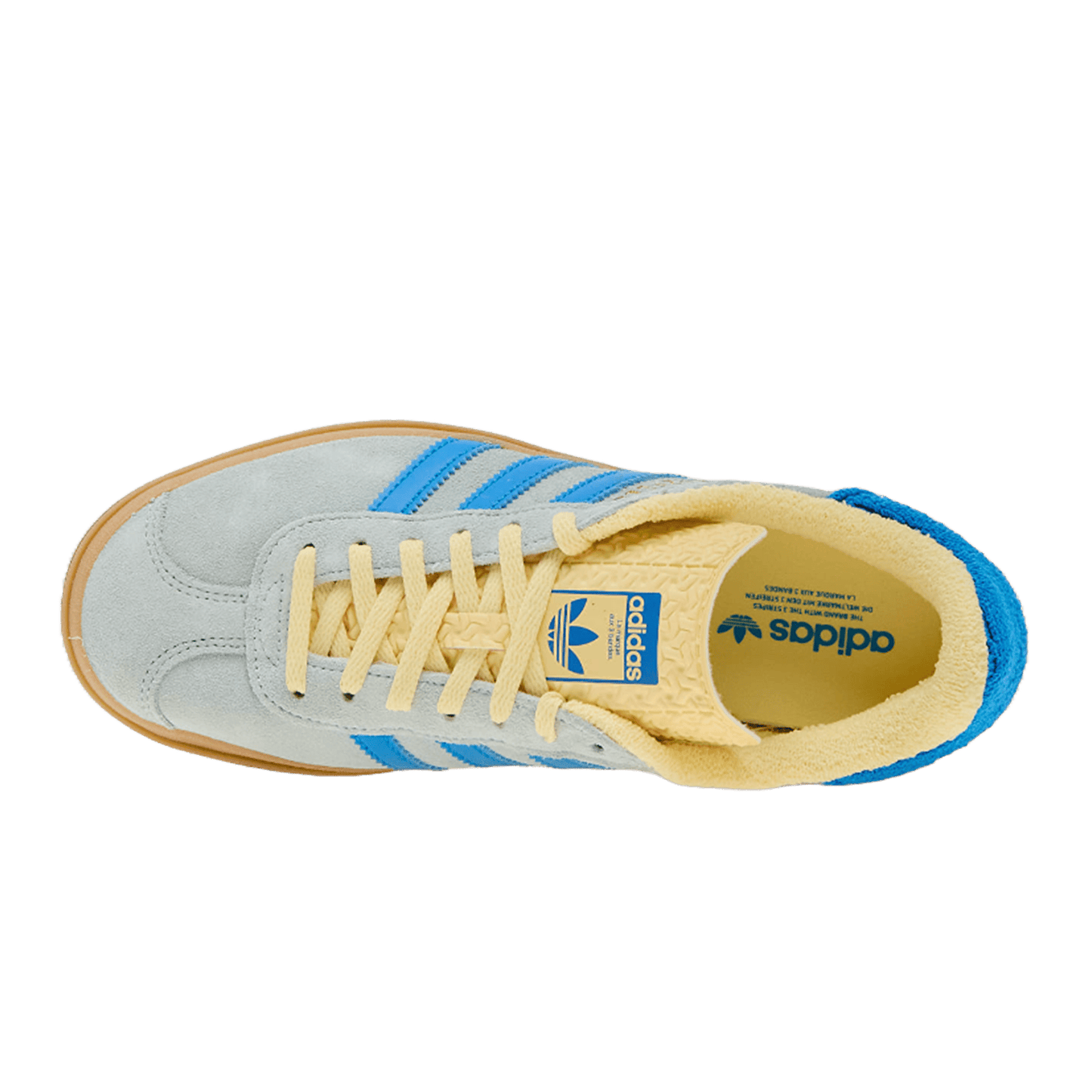 adidas Gazelle Bold Almost Blue Yellow (W) Oben