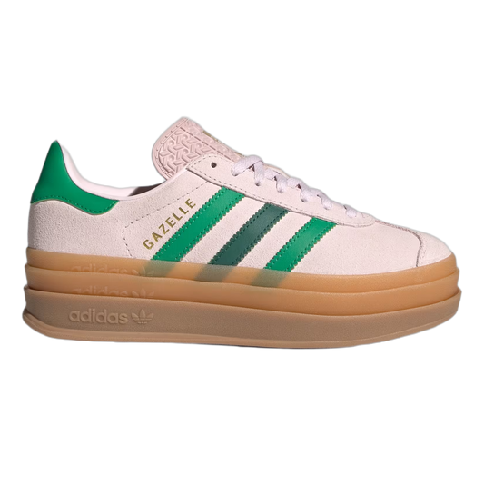 adidas Gazelle Bold Almost Pink Court Green Gold Metallic (GS) JR5952