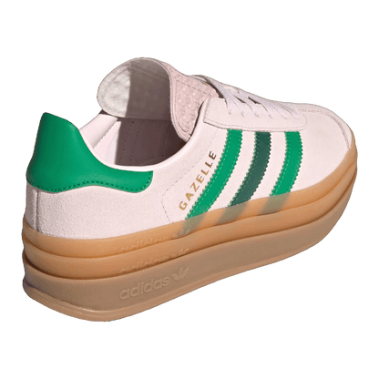 adidas Gazelle Bold Almost Pink Court Green Gold Metallic (GS) Back JR5952