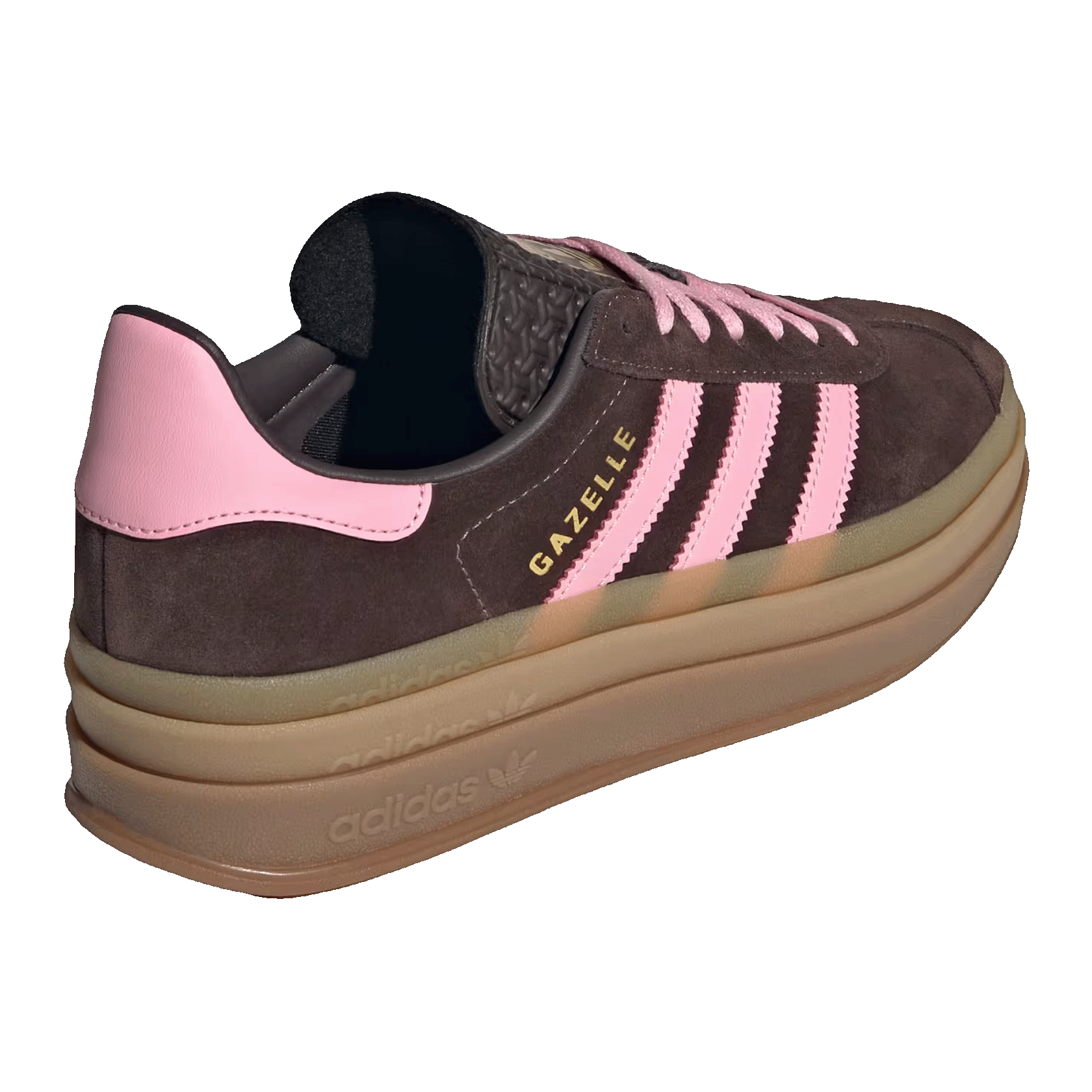 adidas Gazelle Bold Aurora Coffee Light Pink (W) Back IH6786