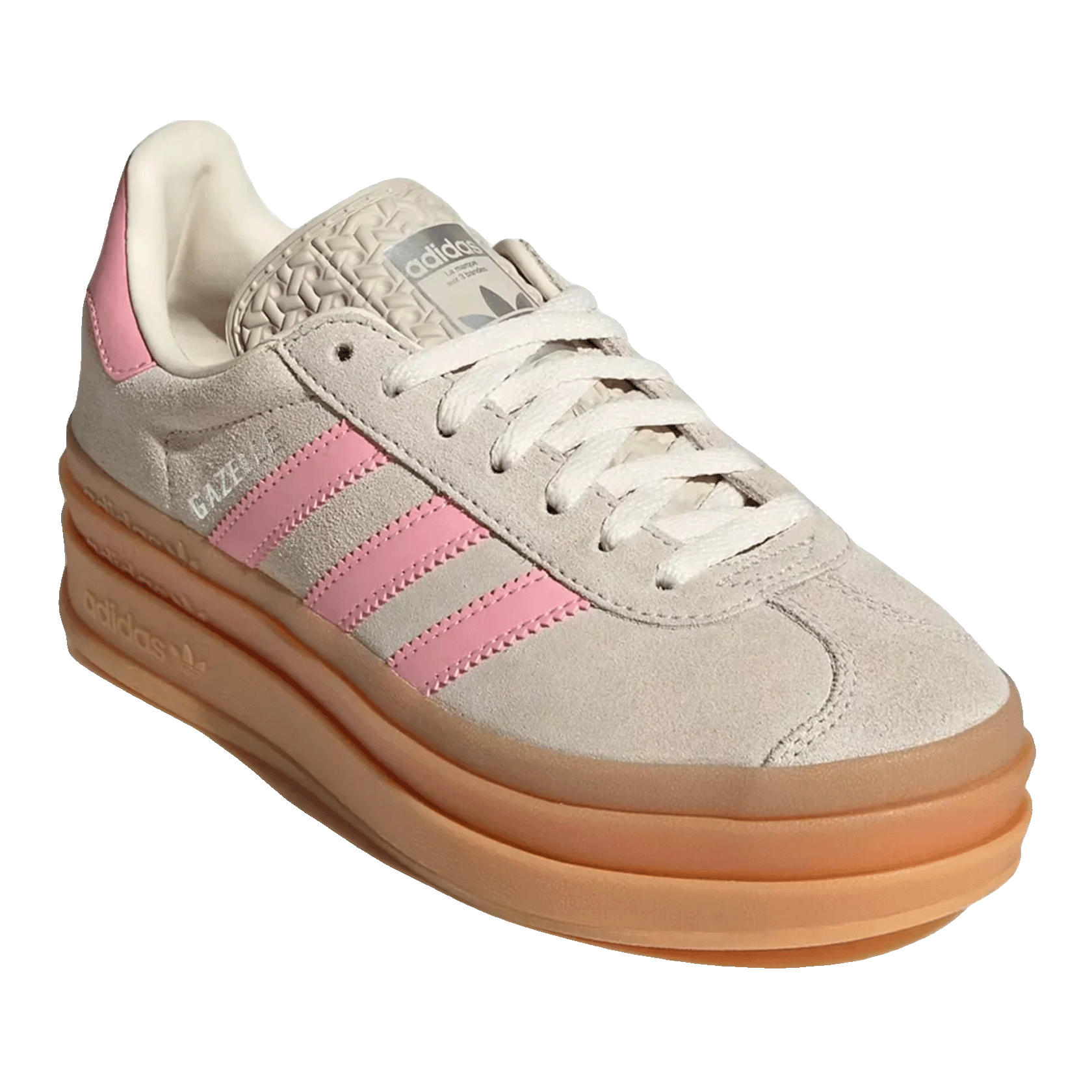 adidas Gazelle Bold Beige Semi Pink Spark (GS) Side